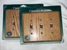 2 Jackson Deerfield Creative Accents Light Oak 903L Wood Toggle Wall Plate Usa. Fixed Price $10.00.
