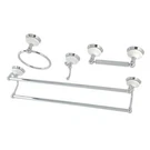 Kingston Brass Victorian 4-PIECES Dual Towel Bar Bathroom Hardware Set. Fixed Price $257.49.