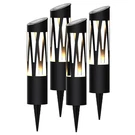 Koda 4-PACK Sunburst Solar Bollard Light,metal Frame 12 Lumens Led Pathway. Fixed Price $66.99.