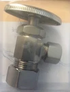 Monogram Brass MBX139022 Brushed Nickel Water Supply Angle Shut Off Valve. Fixed Price $12.00.