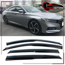For 18-26 Honda Accord Mugen Style 4PCS Window Visors Deflector With Chrome Trim. Fixed Price $34.99.