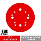 Diablo 5 In. 220-GRIT Hook Lock Ros Sanding Discs. Fixed Price $9.99.
