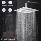 Chrome Shower Square High Pressure Rainfall Overhead Sprayer. Fixed Price $33.99.