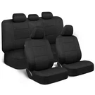 Bdk Polypro Car Seat Covers Full Set In Solid Black - Front And Rear Split Be.... Fixed Price $32.99.