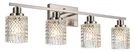 Melucee 4 Lights Brushed Nickel Vanity Modern Bathroom Fixtures W.... Fixed Price $152.69.