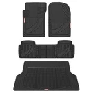 Motor Trend Flextough Advanced Black Rubber Floor Mats With Cargo Liner Full Set. Fixed Price $239.99.