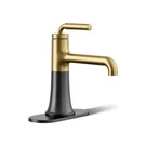 Kohler Tone .5 Gpm Bathroom Faucet K-27415-4N-BMB Matte Black/moderne Brass. Fixed Price $242.95.