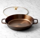 Smithey Seasoned Cast Iron Dual Handle Skillet With Lid 12. Fixed Price $158.99.