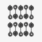 KP17 - Ten Replacement Black Vent Caps Made To Fit Any Fuel / Gas Water Can. Fixed Price $11.69.