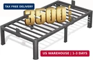 14 Inch Twin Bed Frame With Rounded Corner And Headboard Hole Mattress. Fixed Price $139.81.