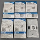 6 Packs Sigma Outlet Box Cover Three Hole 1/2" 14373WH Metal All Weather White. Fixed Price $12.99.