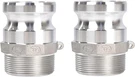 2PCS 2" Aluminum Type Camlock Fittings Male Adapter X Npt Thread. Fixed Price $22.27.