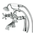 Kingston Clawfoot Tub Faucet With Hand Shower. Fixed Price $368.89.