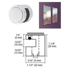 Crl Satin Chrome Edge Grip For 3/8" Material. Fixed Price $40.31.