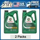 2 Packs Castrol Gtx High Mileage 5W-30 Synthetic Blend Motor Oil, Quarts. Fixed Price $35.84.
