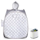 Zonemel Portable Steam Sauna For Home, Personal Full 41.7IN-HEIGHT, Silver. Fixed Price $115.67.