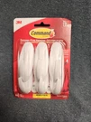 3M Command Six Piece Medium Designer Hooks Item #17081-6ES. Fixed Price $6.98.