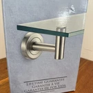 New Gatco 4296 Latitude Ii Glass Shelf 20 Satin Nickel Wall Mounted Rectangle. Fixed Price $31.16.