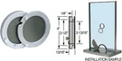 C.r. Laurence 405A Crl Satin Anodized 4" Metal Cover Speak-thru. Fixed Price $300.00.