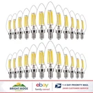 Bright Daylight Led Candelabra Bulbs, 24 Pack, 450 Lumens Dimming Capability. Fixed Price $79.89.
