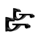 Brixwell Aluminum Shelf Bracket For 3/8" To 1/2" Glass - Black, 80 Lbs, Pack. Fixed Price $18.73.