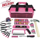 Precision Tools 201-PIECE Household Kit W/ Bag High-grade Steel Alloy Pink. Fixed Price $45.18.
