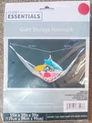 Closet Essentials Giant Storage Hammock 55X39X39IN Wire Mesh Wall Mounted White. Fixed Price $10.95.