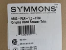 Symmons 9603PLR1.5TRM Origins One Handle Shower Faucet Polished Chrome. Fixed Price $109.00.