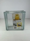 Mulia 8" X 3" Clear Hollow Craft And Cor Glass Block Pattern. Fixed Price $15.00.