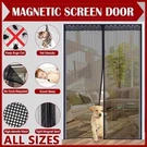 Magnetic Screen Door Mesh Curtain Durable Heavy Duty Mosquito Bug Hands Free. Fixed Price $6.79.