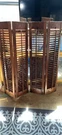 Vintage Solid Wood Framed With Hinges And Knobs Window Shutters. Fixed Price $125.00.