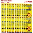 48 24 Pack Blue Touch Sticky Mouse Traps, Glue Board Professional. Fixed Price $49.99.