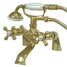 Kingston Clawfoot Tub Faucet With Hand Shower. Fixed Price $313.58.