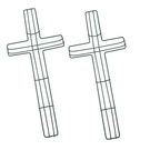 Pack 24 Inch Wire Wreaths Frame Crafts, Cross Shaped Metal Form.... Fixed Price $44.76.