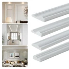 Peel And Stick Panels Glossy Molding Trim, Flexible Chair Rail Classic Wall T.... Fixed Price $32.79.