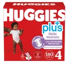 Huggies + Plus Little Movers Size 4, 180-COUNT. Fixed Price $60.28.