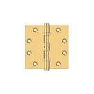 Set Of 2 - 4.5" X Square Hinges Ball Bearings Polished Brass JH35345 Jones. Fixed Price $29.99.