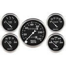 Autometer 1708 Old Tyme Black 5 Gauge 3-1/8/2-1/16" Speedo/oil/water/volt/fuel. Fixed Price $434.77.