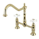 Kingston Brass KS1172PX Heritage Bridge Kitchen Faucet. Fixed Price $260.38.