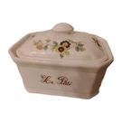 Apilco France Porcelain Floral Covered Dish, Rectangle W/ Lid 7X4X3. Fixed Price $35.00.