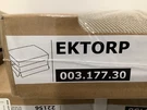 Ikea Ektorp Slipcover For Footstool / Ottoman Nordvalla Dark Beige New!. Fixed Price $90.00.