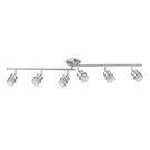 Globe Electric Track Hardwired Adjustable Heads Dimmable Foldable 6-LIGHT. Fixed Price $114.99.