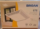 New Broan 678 50 Cfm Ventilation Fan + Light Combo Bathroom Nutone 2.5 Sones Usa. Fixed Price $69.97.