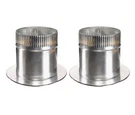 Pack 2 Gaf Master Flow 8 In. Air-tite Take-off Connects Insulated Duct Steel. Fixed Price $28.40.