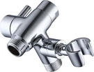 Chrome Metal Arm Diverter With Handshower Mount For Held Showerhead. Fixed Price $20.98.