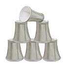 Aspen Creative 30246-6A, Bell Clip-on Chandelier Lamp Shade, Silver-grey, 1.... Fixed Price $81.20.