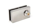 Slip-on Glass-to-glass Door Lock For 3/8" Thick Polished Stainless. Fixed Price $307.40.