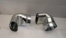 Lot Of 2 Master Flow In. 90-DEGREE Oval-to-round Boot OTR90B6 Galvanized Steel. Fixed Price $24.30.