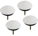 1-1/8" (29MM) White Domed Furniture Glides 4 Count Waxman Consumer Group PN:6281. Fixed Price $9.95.