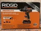 Ridgid R86115KSB 1/V Brushless 1/2IN. Hammer Drill/driver Kit. Fixed Price $99.95.